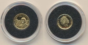 Solomon Islands: 2020 $1 Theodore Roosevelt 0.5g Proof Gold Coin - Bild 1 von 1