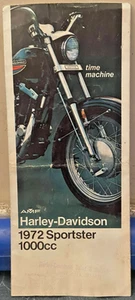 1972 Harley Davidson Sportster 1000cc  Fold Out Sales Brochure - Bild 1 von 2