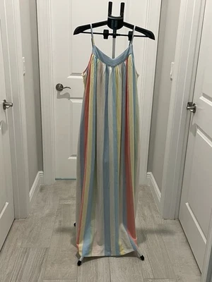 Venus Long Cotton Maxi Dress Multi Color Size Large - Image 1 of 2