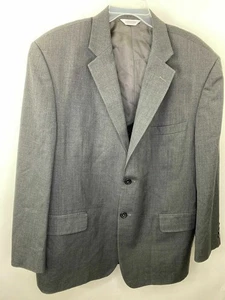 Joseph Feiss Sport Coat Mens 31L 2 Button Gray Black Luxury  Shoulder Pads - Picture 1 of 4