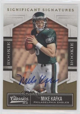 2010 Panini Classics Significant Signatures Gold /499 Mike Kafka Rookie Auto RC - Image 1 of 2