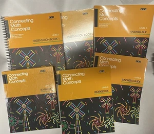 SRA Connecting Math Concepts Level E Bundle Set Teacher And Student 6 Books - Picture 1 of 9