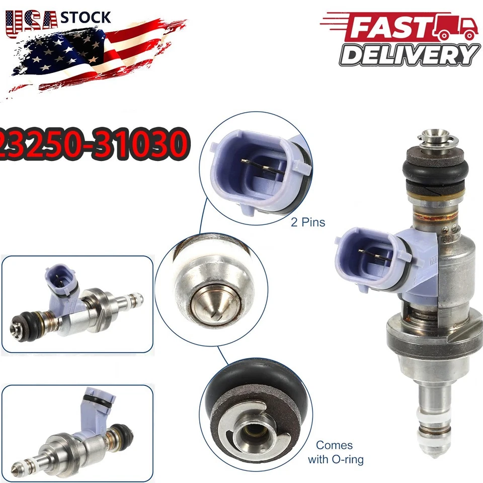 Inyector de combustible 1 pieza 23250-31030 apto para Lexus IS350 GS350 LS460 GS460 LS600H GS450H Foto 1 de 4