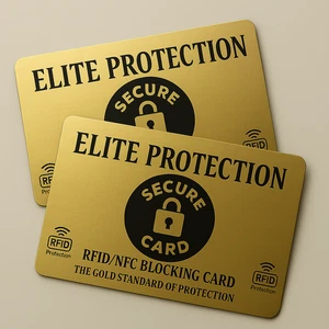 🏆 2 x Elite Protection Gold RFID/NFC Sperrkarte. Kreditkartensperre - Bild 1 von 7