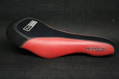 GREAT Vintage TITEC Ithys Gove Mountain Bike Bicycle Saddle/Seat Titanium Rails - Image 1 of 4