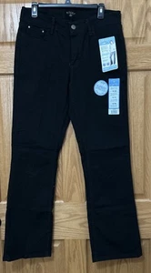 Pantalones de mezclilla para mujer Lee Riders negros tiro medio corte boot esbeltos elásticos talla 10 M nuevos con etiquetas - Imagen 1 de 4