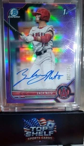 2022 Bowman Draft - Chrome Draft Pick Autographs Zach Neto #CDA-ZN Purple... - Bild 1 von 2