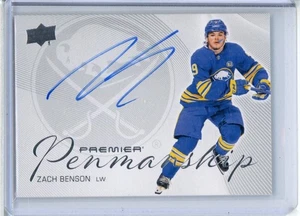 2024-25 Upper Deck Premier Penmanship Autographs #PENZB Zach Benson AUTO - Imagen 1 de 3