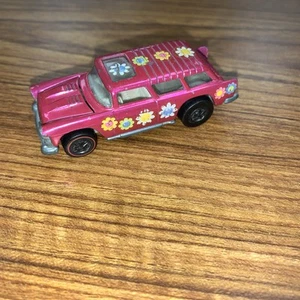 Hot Wheels Redline 1970 Classic Nomad Hot Pink USA Only White Interior - Picture 1 of 17