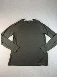 Smartwool Sweater Mens Large Green Merino Wool Long Sleeve Crewneck Lightweight - Picture 1 of 8