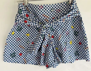 ZARA Girls Plaid Shorts Hearts Size 9/10 Cotton - Picture 1 of 3