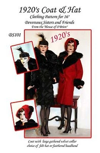 DS101 1920's Coat pattern for Deveraux Sisters, Tonner - Picture 1 of 1