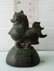 HIGH QUALITY! 18th.c Bronze Singh Lion Opium Weight 320.g - Picture 1 of 3