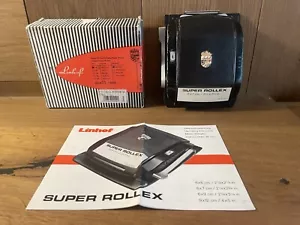 Exc+5 in Box Linhof Super Rollex 6x7 / 2¼x2¾ in. 120 Film Back for 4x5 Camera - Picture 1 of 9