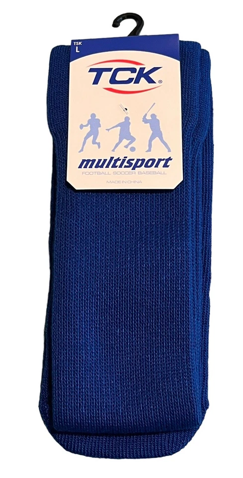 Calcetines TCK Multideporte Adulto Grande Hasta la Rodilla Azul Real Deportes Atléticos Unisex Foto 1 de 4
