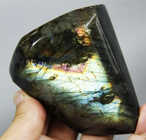 Bonita piedra de Reiki de forma libre de espectrolita con flash arco iris de 1,19 lb - Imagen 1 de 12