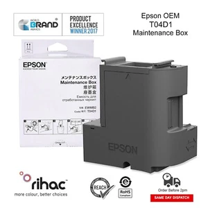 Genuine Epson T04D1 Maintenance Box ET-M2170 ET-M3170 ET-M3180 C13T04D100 OEM - Picture 1 of 4
