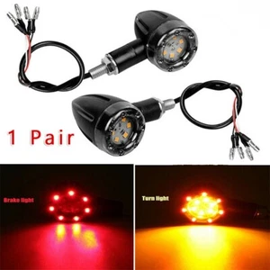 2 Pack Sets Motorcycle LED Tail Light Brake Indicator Lamp Motorbike Rear Lamp - Picture 1 of 8