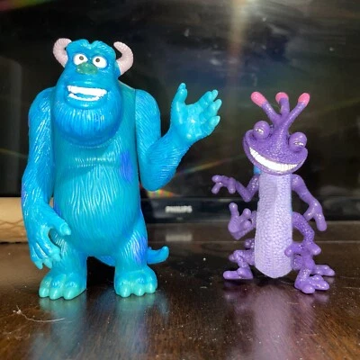 Monsters inc RANDALL & SULLY "5" POLEGADAS BONECO Mc DONALDS BRINQUEDO EXCLUSIVO LOTE DE 2 - Imagem 1 de 2