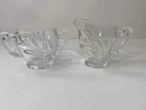 Vintage Indiana Glas Weidenmuster Milchkännchen und Zuckerdose Set - Bild 1 von 6