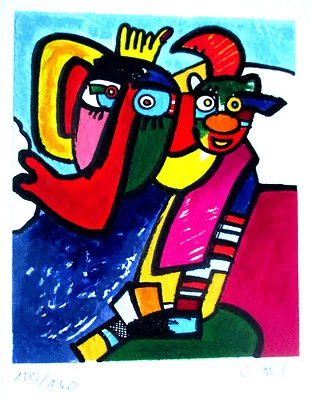 OTMAR ALT  Die große Nummer  HAND-SIGNIERT,50x35cm Radierung 136/160, Rahmen NEU - Bild 1 von 4