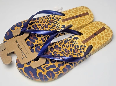 Estampa animale feminina Ipanema VI amarelo azul perolado 9 - Imagem 1 de 3