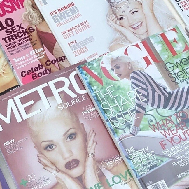 11 VINTAGE GWEN STEFANI Y2K MAGAZINES HUGE LOT Music Vogue Cosmo Allure Fashion Foto 1 de 4