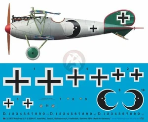 Peddinghaus 1/32 Albatros D.Va Marcas Josef Mai Jasta 5 Boistrancourt Primera Guerra Mundial 3875 - Imagen 1 de 1