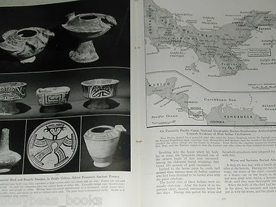 1949 magazine article PANAMA archeological expedition, Central America - Image 1 of 4