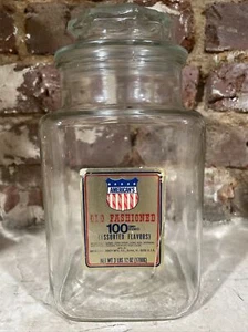 Jarro de vidrio American Candy Manufacturing Company Selma, AL tienda general vintage - Imagen 1 de 8