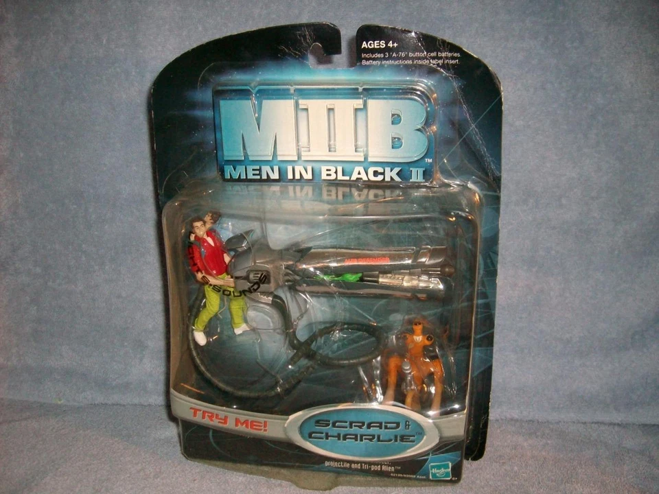 Men in Black II MIB 2 Scrad & Charlie Defense Blaster Tri-Pod Alien 2002 Hasbro2 - Image 1 of 3
