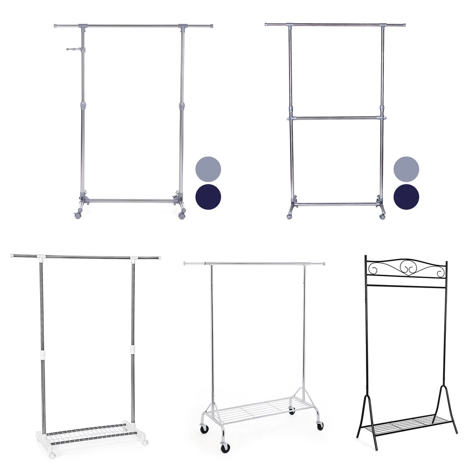 SONGMICS Kleiderständer Garderobenständer Kleiderstange Wäscheständer Metall  - Bild 1 von 1