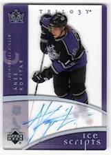 2007-08 Upper Deck Trilogy Ice Scripts #ISAK Anze Kopitar Kings Auto