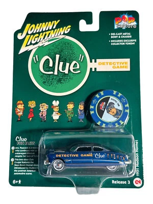 1951 HUDSON HORNET BLUE "VINTAGE CLUE" 1/64 JOHNNY LIGHTNING JLPC008-JLSP270 - Image 1 of 4