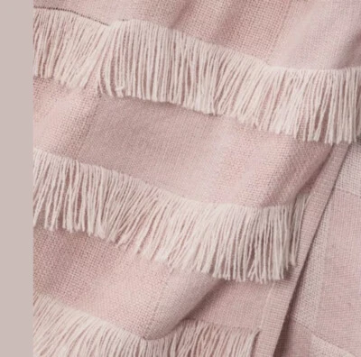 OpalHouse Oversized End Of The Fringe Bed Eyelash Throw 55 x 80" Blanket Pink - Image 1 of 4