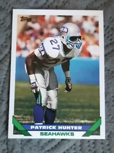 Tarjeta de fútbol americano Topps 1993 #351 Patrick Hunter - Seattle Seahawks - Imagen 1 de 2