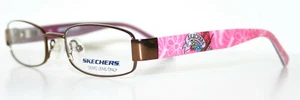 SKECHERS SK 1501 BRN/PK BROWN PINK New Children's Girl's Optical Eyeglass Frame - Picture 1 of 2
