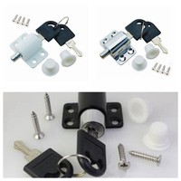 Zinc Alloy Child Security Sliding Door Patio Window Bolt Locking Push Lock Catch