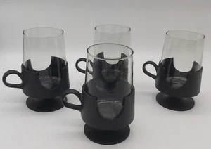 Vintage Corning Glass-Snap Hot Or Cold Mugs Set Of 4 - Picture 1 of 5