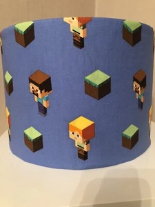 Minecraft Blue 30cm Ceiling Shade with Blocks and Characters - Picture 1 of 2