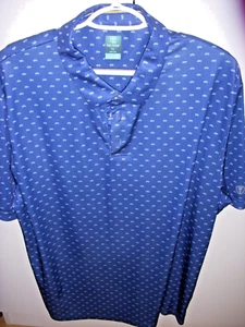 Pro Tour Men's XL Cool Play Golf Polo Short Sleeve Blue Symbol, New without Tags - Picture 1 of 3