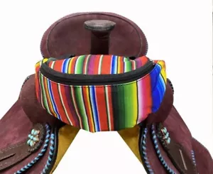 Showman Serape Print Isolierte Nylon Satteltasche - Bild 1 von 2