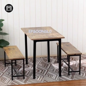 MMMToys 1/6 Scale Industrial Table & Chairs Model Statue Display Kits Toy Set - Picture 1 of 15
