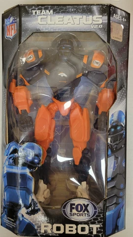 NFL Denver Broncos 10" Fox Sports Robot - Cleatus - Action Figure, NEW Cover