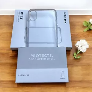 Official Genuine Original Tech21 (iPhone X/XS) Case Shockproof Slim Cover Clear - Picture 1 of 7