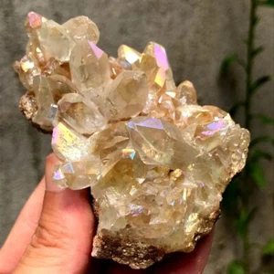 170G Color Raro Cuarzo Transparente Racimo Cristal Mineral Espécimen Curación - Imagen 1 de 19
