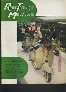 (12B)REVUE TECHNIQUE MOTOCYCLISME Bicylindres BSA Groupe A / VESPA 1955 - Picture 1 of 1