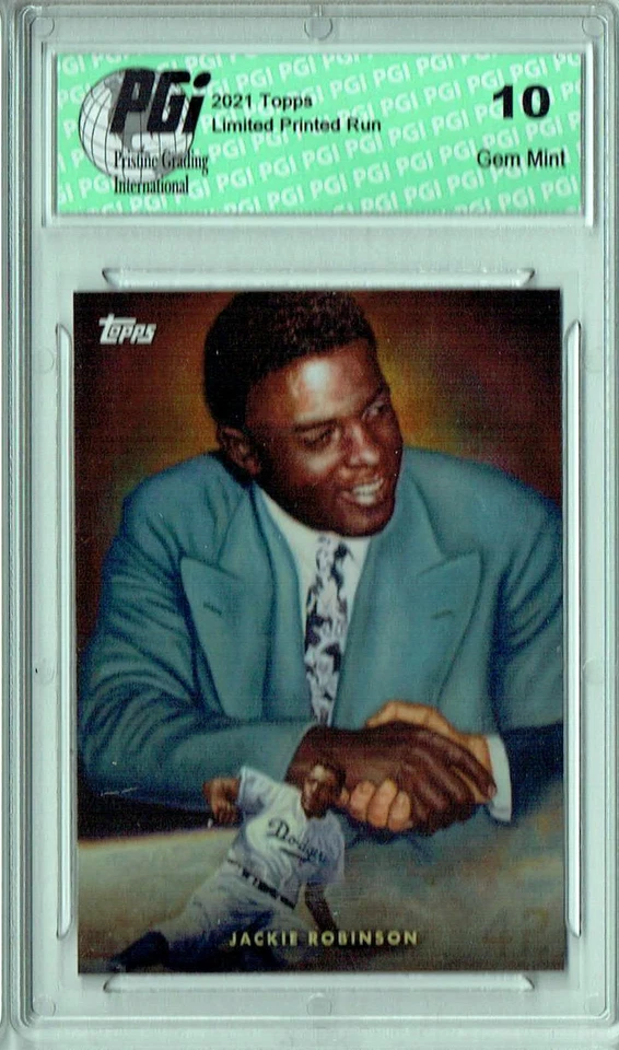 Jackie Robinson 2021 Topps Game Within the Game #8 Print Run 2,250 Card PGI 10 - Image 1 of 1