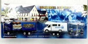 Raro camion birra tedesco HO 1:87 Brauerei Reichold, rimorchio e set degustazione di Grell - Foto 1 di 2