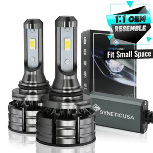 Syneticusa HB4 9006 LED Headlight Fog Light Kit CSP 6000K White Low Beam - Picture 1 of 9